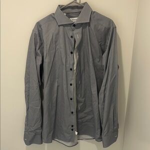 Eton Gray Button-Up Shirt